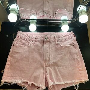 pink old navy jean shorts